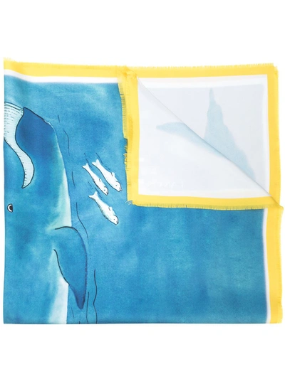Lanvin Babar Print Beach Towel In Blue