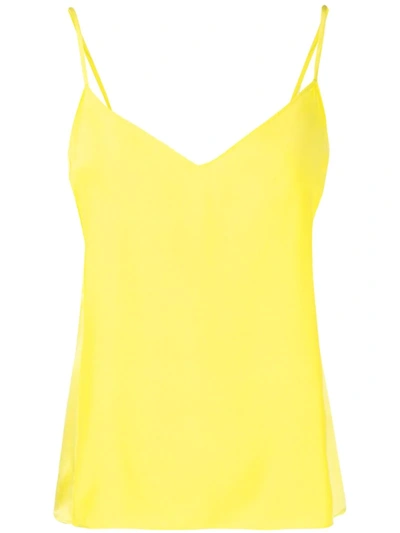 Rag & Bone V-neck Short Vest In Yellow