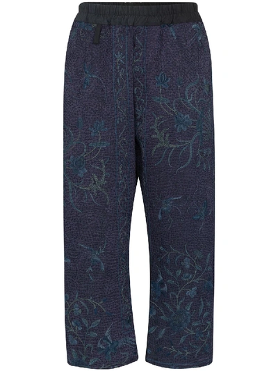 By Walid Gerald Cropped Trousers In Blue