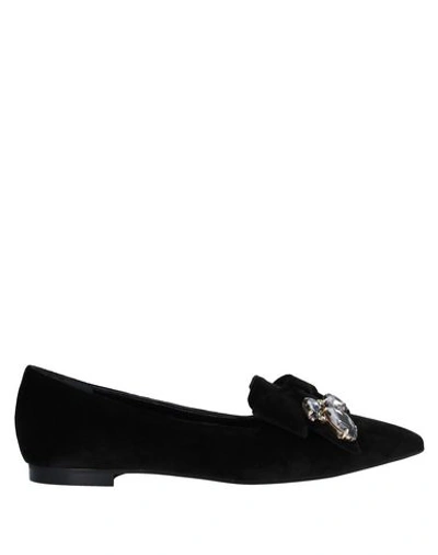 Pollini Loafers In Black