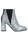 Pollini Ankle Boots In Silver