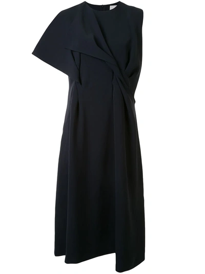 Akira Naka Asymmetric Sleeveless Dress In Blue