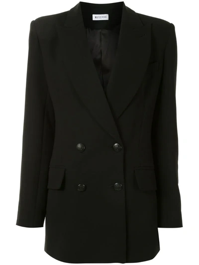 Maticevski Double-breasted Fitted Jacket In Black