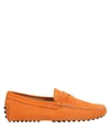 Tod's Loafers In Orange