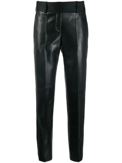 Ermanno Scervino Eco-leather Trousers In Black