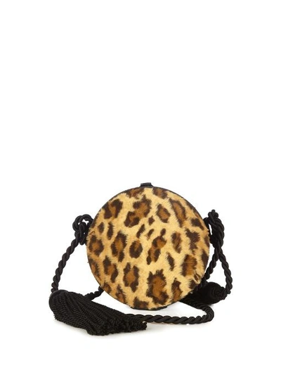 Hillier Bartley Collar Box Leopard-print Tassel Bag In Tonal-brown  Leopard-print | ModeSens