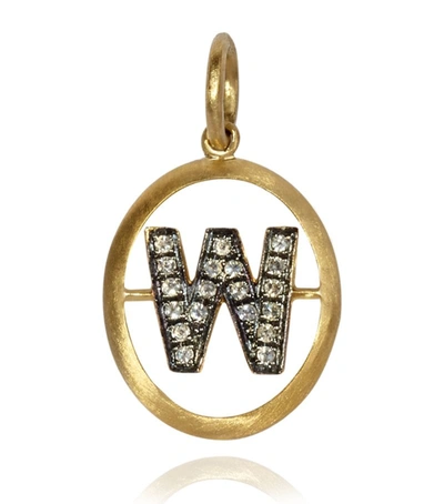 Annoushka 18ct Yellow-gold And Diamond W Pendant