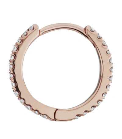 Maria Tash 9.5mm Diamond Eternity Ring Ro In Rose Gold