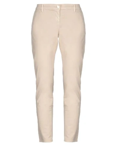 Trussardi Jeans Casual Pants In Beige