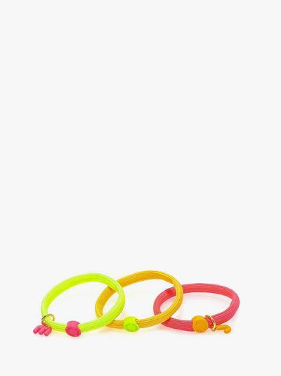 Marc Jacobs Hair Elastics In Yellow