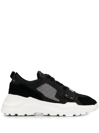 Versace Jeans Couture 60mm Logo Running Sneakers In Black