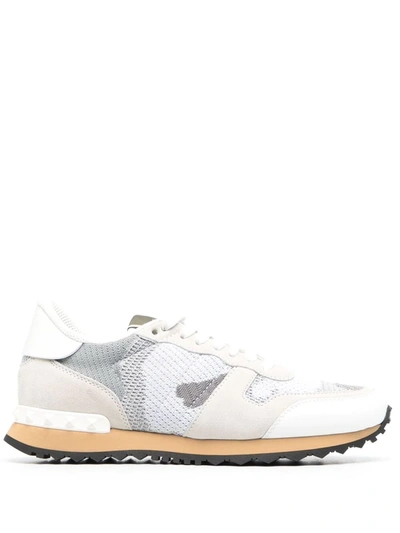 Valentino Garavani Women's Rockrunner Low Top Sneakers In White Multi