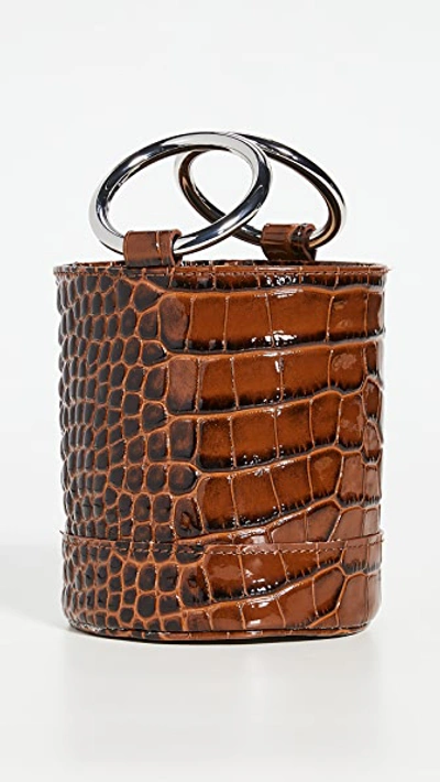 Simon Miller Bonsai 15 Bucket Top Handle Bag In Cocoa Croc