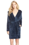 Ugg Miranda Hooded Fleece Robe In Indigo