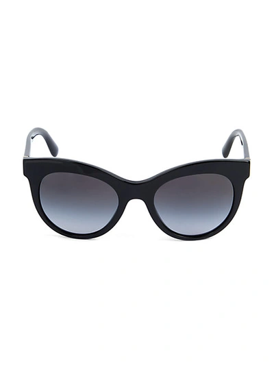 Dolce & Gabbana 51mm Cat Eye Sunglasses In Black Red
