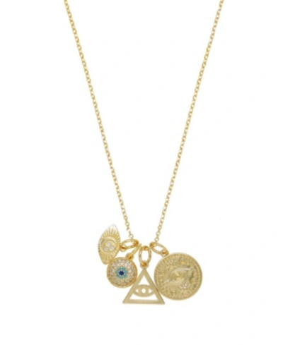 Ettika Spiritual High Interchangeable Charm Necklace In Gold