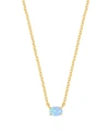 Ettika Keepsake Kyocera Opal Necklace In Blue