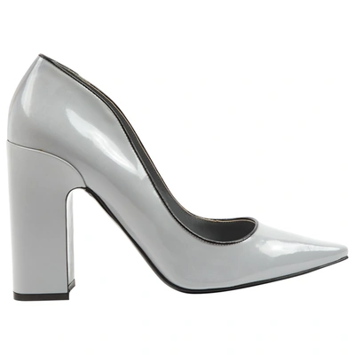 Pre-owned Fabrizio Viti Patent Leather Heels In Grey