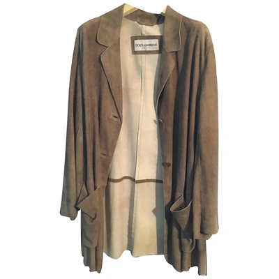 Pre-owned Dolce & Gabbana Jacket In Camel