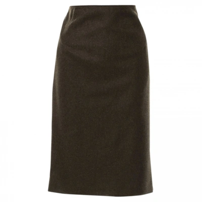 Pre-owned Miu Miu Wool Mid-length Skirt In Other