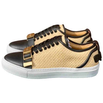 Pre-owned Buscemi Cloth Low Trainers In Beige