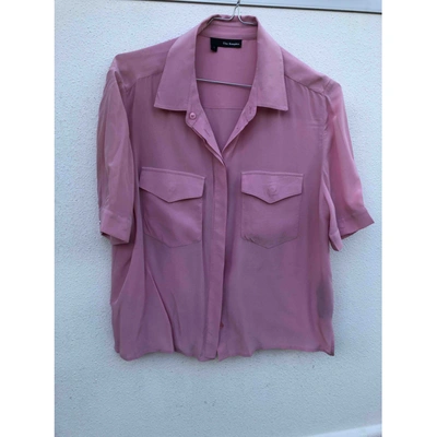 Pre-owned The Kooples Silk Shirt In Pink