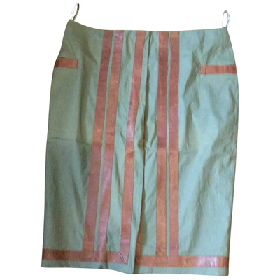 Pre-owned Dior Mid-length Skirt In Green