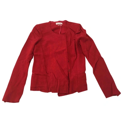 Pre-owned Isabel Marant Étoile Wool Short Waistcoat In Red