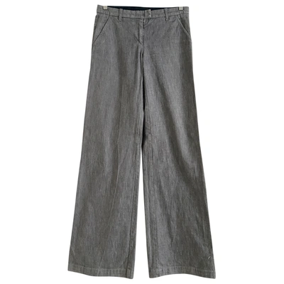 Pre-owned Iceberg Straight Jeans In Grey