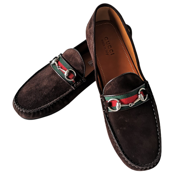gucci brown flats