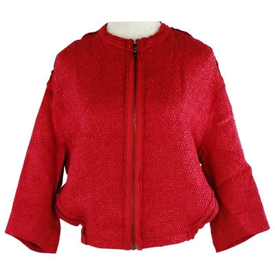 Pre-owned Lanvin Linen Jacket In Red