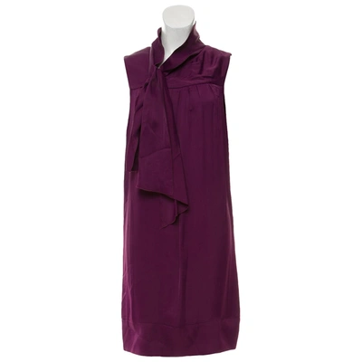 Pre-owned Prada Mini Dress In Purple