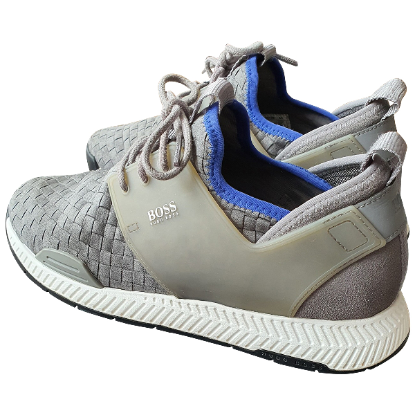 hugo boss titanium trainers grey