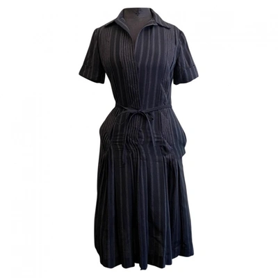 Pre-owned Loro Piana Wool Mid-length Dress In Brown
