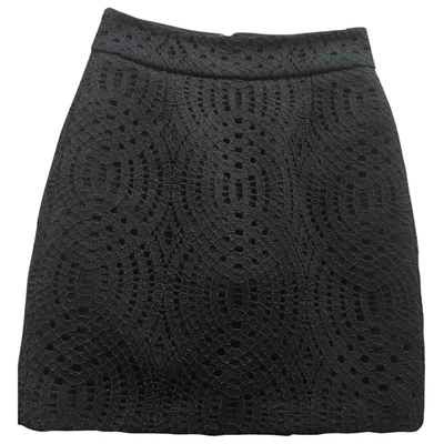 Pre-owned Maje Skirt In Black