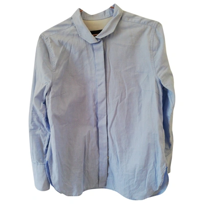 Pre-owned By Malene Birger Linen Shirt In Blue