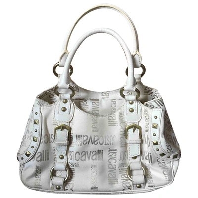 Pre-owned Just Cavalli Cloth Handbag In White