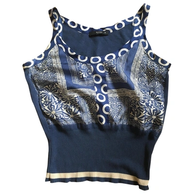 Pre-owned Etro Silk Camisole In Blue