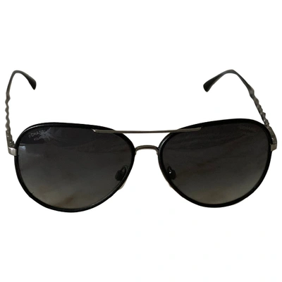 Pre-owned Chanel Black Metal Sunglasses