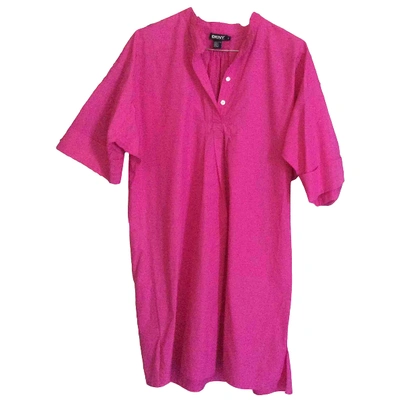 Pre-owned Donna Karan Mid-length Dress In Pink