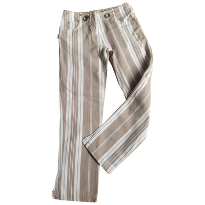 Pre-owned Jean Paul Gaultier Beige Cotton Trousers
