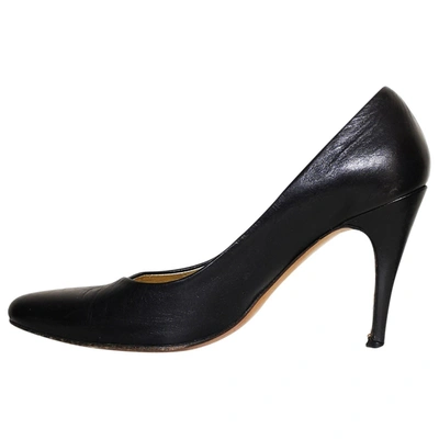 Pre-owned Michel Vivien Leather Heels In Black