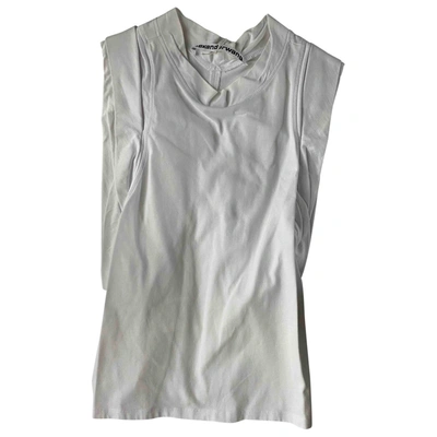 Pre-owned Alexander Wang White Cotton Top