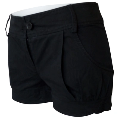 Pre-owned Patrizia Pepe Black Cotton - Elasthane Shorts