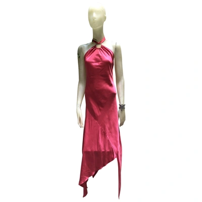 Pre-owned Patrizia Pepe Silk Mid-length Dress In Other