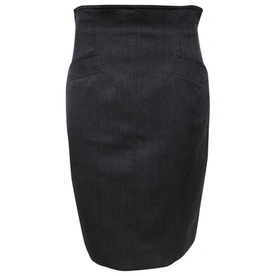 Pre-owned Marella Wool Mid-length Skirt In Anthracite