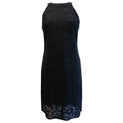 Pre-owned Carolina Herrera Lace Mid-length Dress In Blue