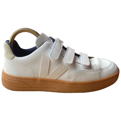 Pre-owned Vejas White Leather Trainers