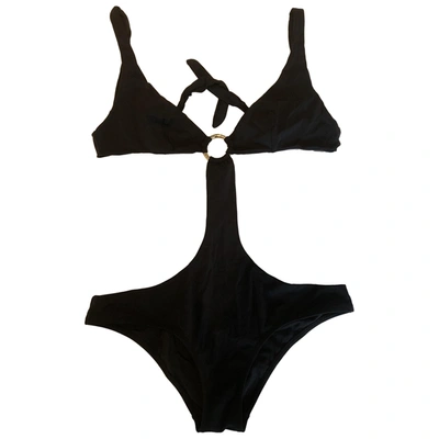 Pre-owned Patrizia Pepe One-piece Swimsuit In Black