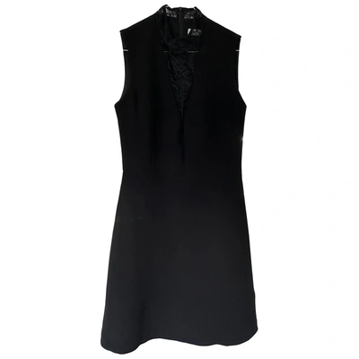 Pre-owned Sandro Mini Dress In Black